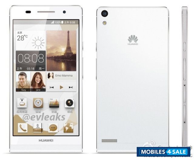 White Huawei Ascend P6