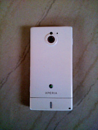 White Sony Xperia sola