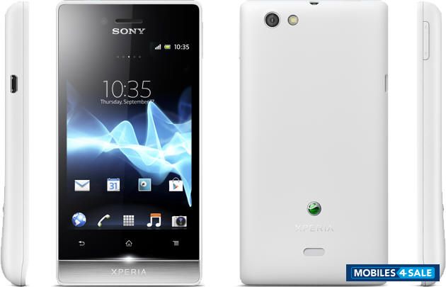 White Sony Xperia miro