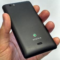 Black Sony Xperia miro