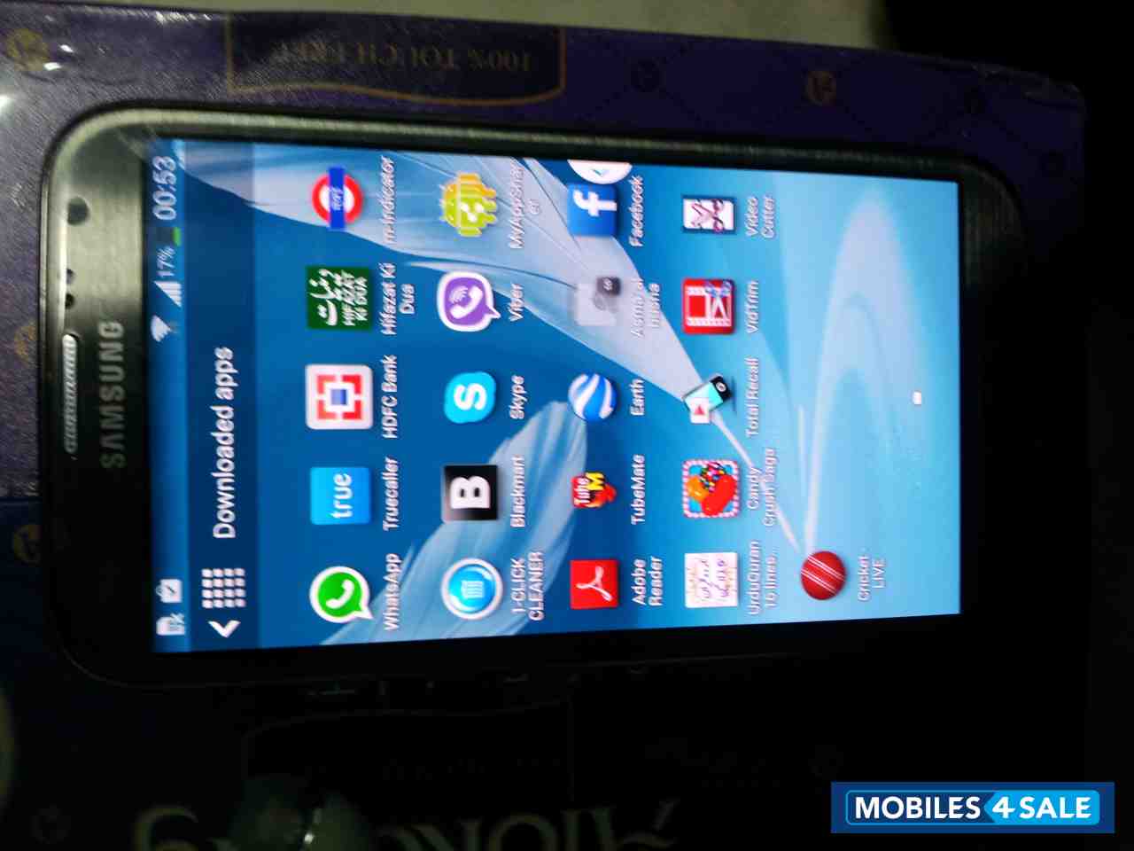 Blue Samsung Galaxy Note 2