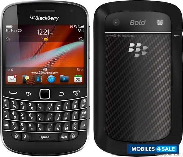 Black BlackBerry Bold 9900