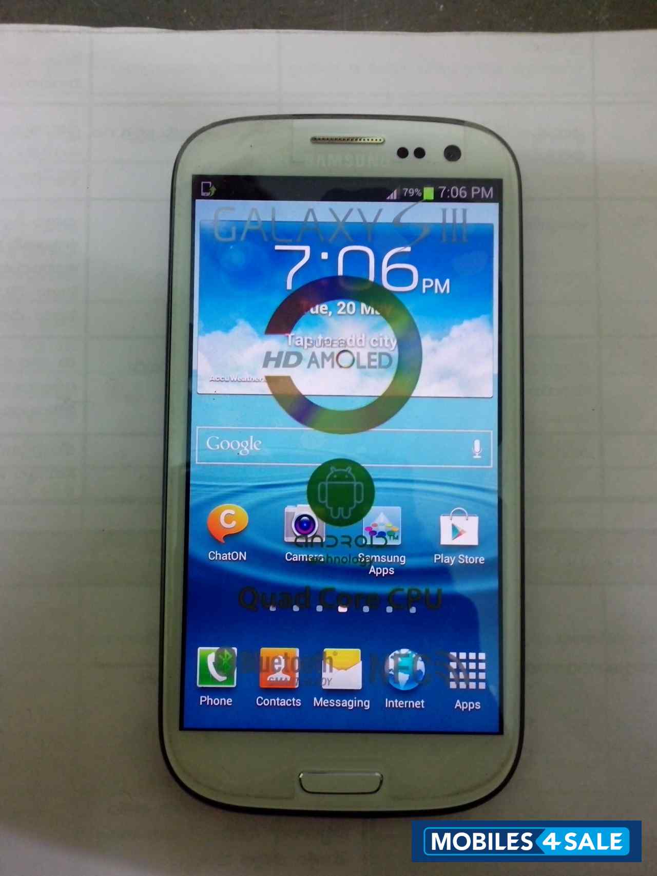 White Samsung Galaxy S3