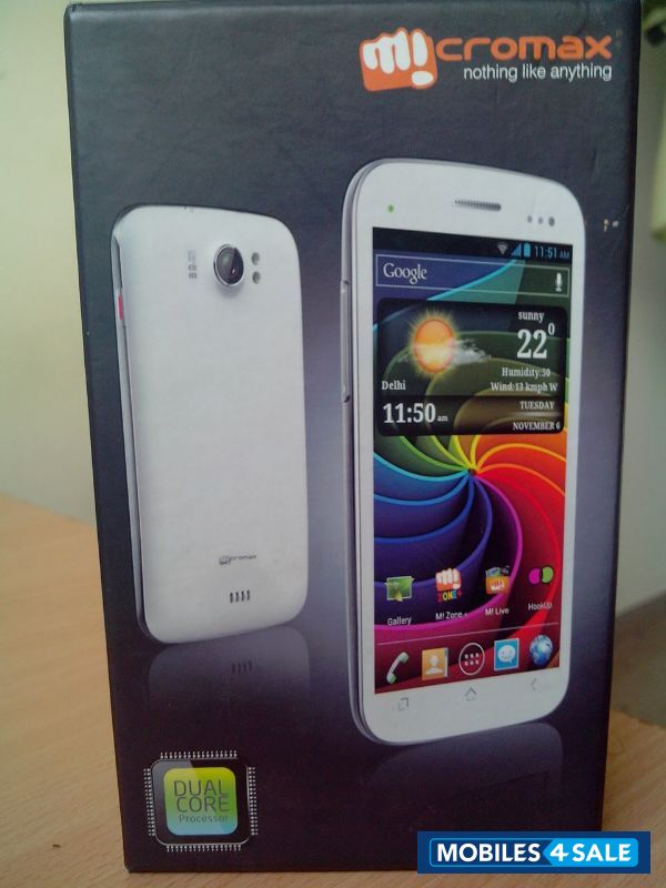 White Micromax Canvas 2 A110