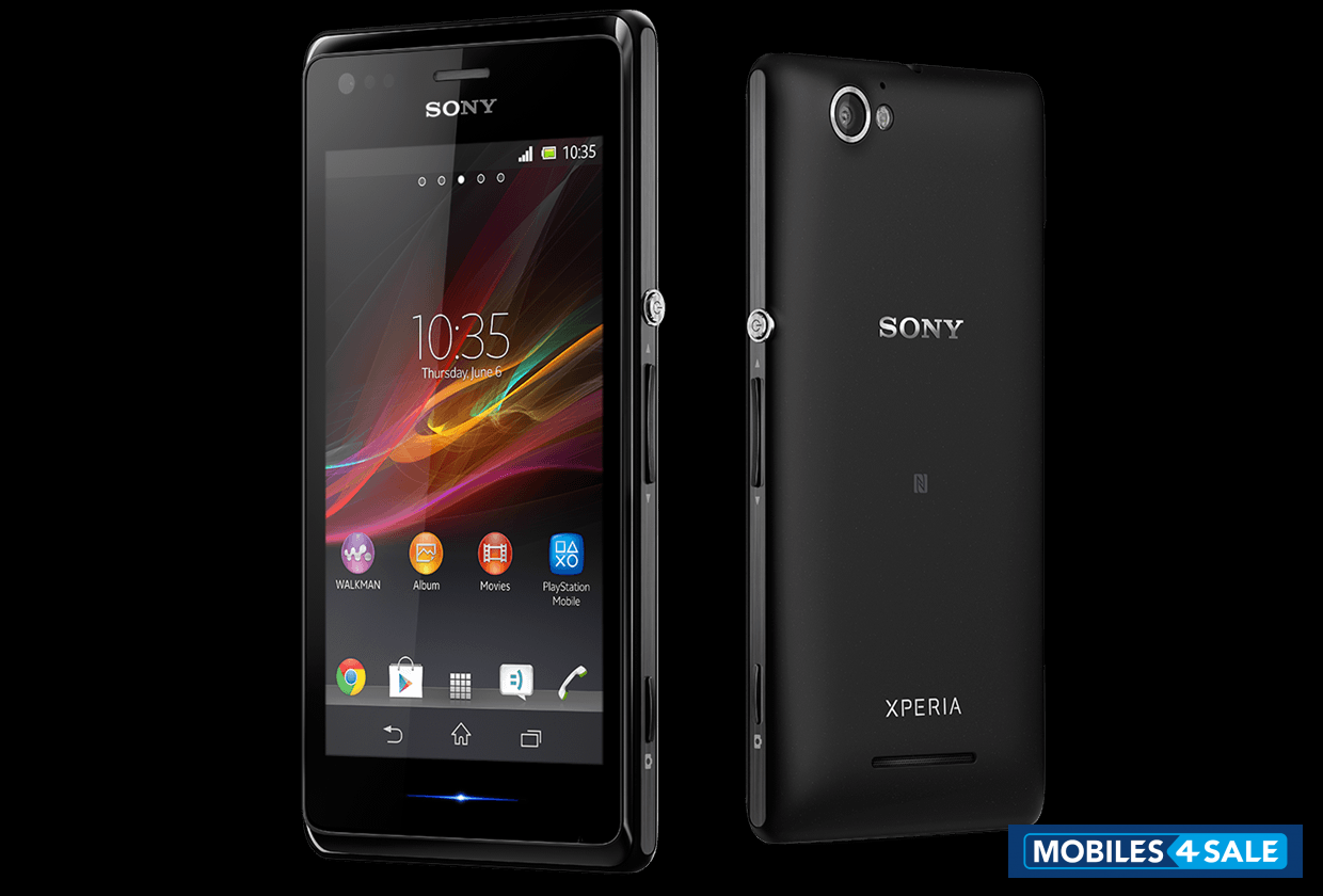 Black Sony Xperia M