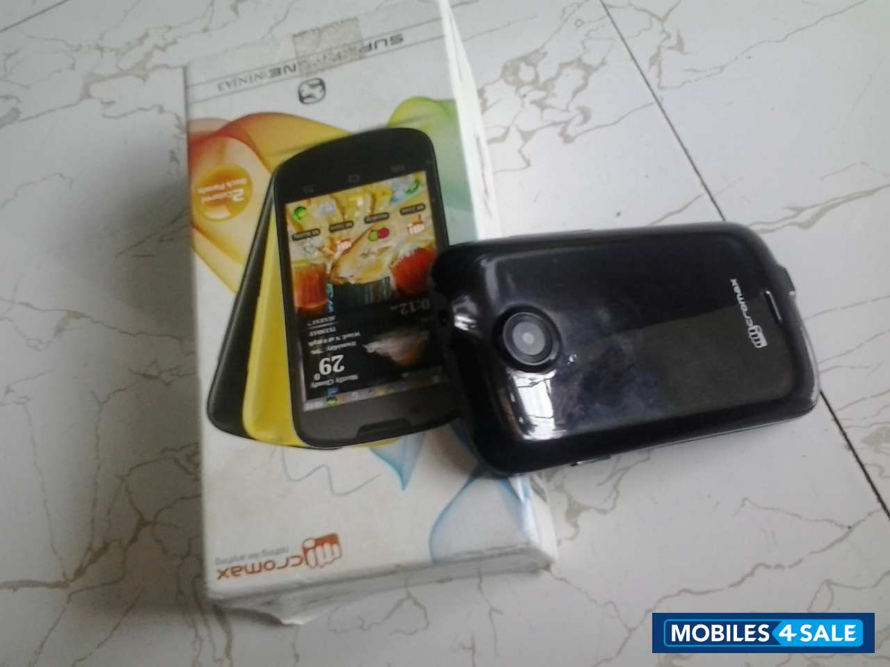 Black, Yellow Micromax A57