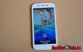 White Micromax Canvas 4 A210