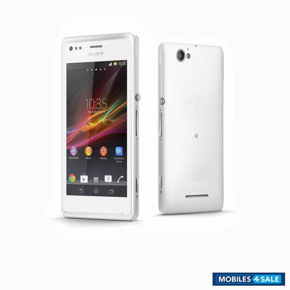 White Sony Xperia M