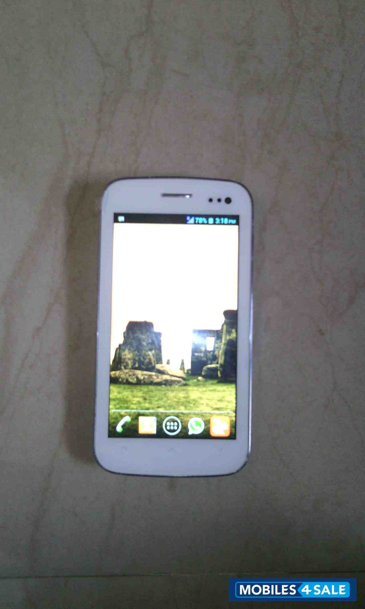 White Micromax Canvas 2 A110