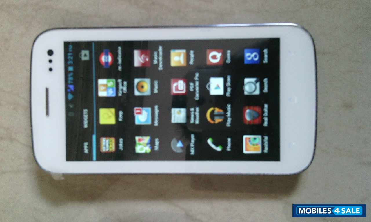 White Micromax Canvas 2 A110