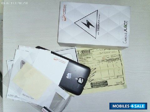 Black Micromax Canvas Juice A177