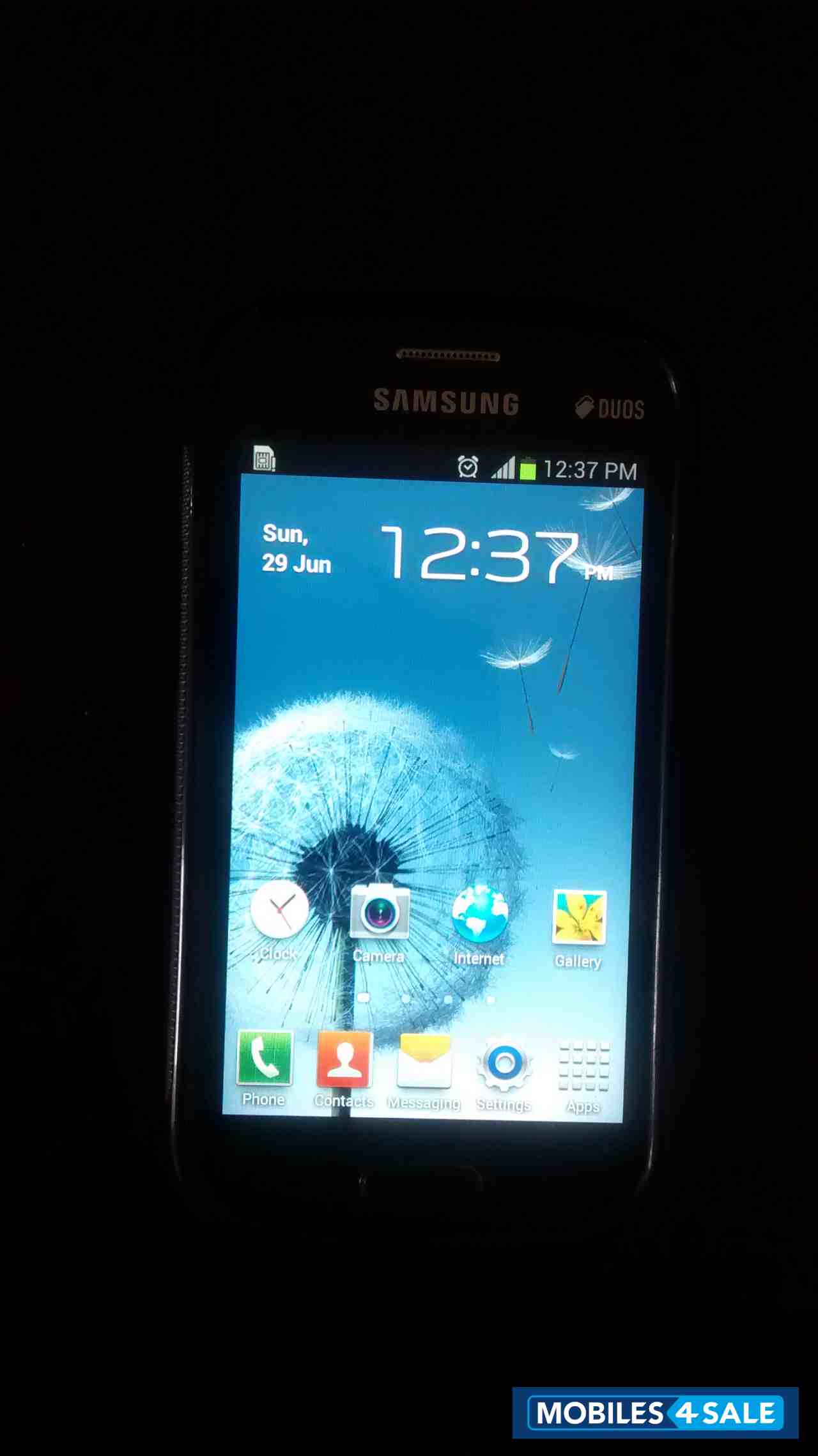 Black Samsung Galaxy S Duos