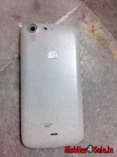 White Micromax Canvas 4 A210