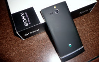 Black Sony Xperia U