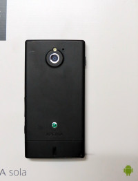 Black Sony Xperia sola