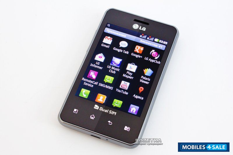 Black LG Optimus L3 Dual