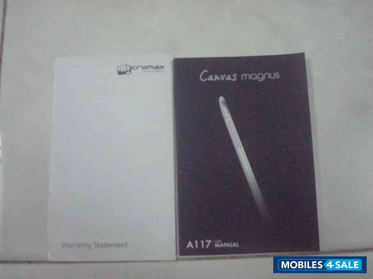 White Micromax Canvas Magnus A117