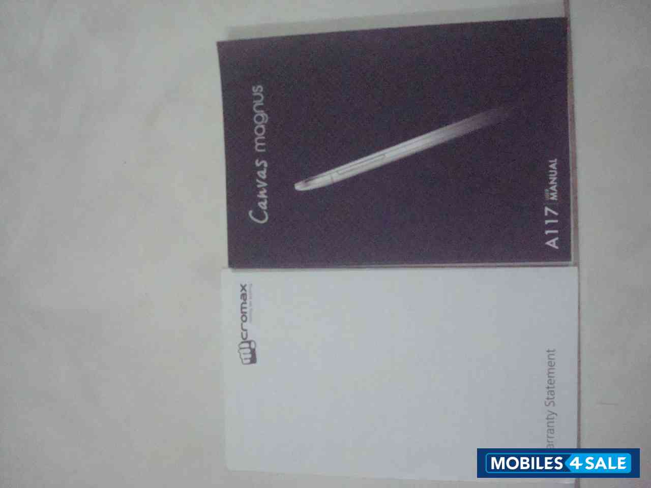 White Micromax Canvas Magnus A117