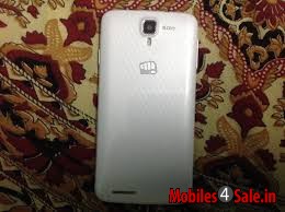 White Micromax Canvas Juice A77