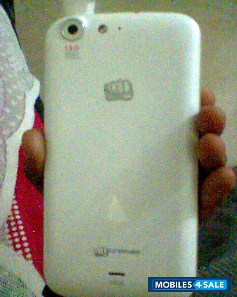 White Micromax Canvas 4 A210