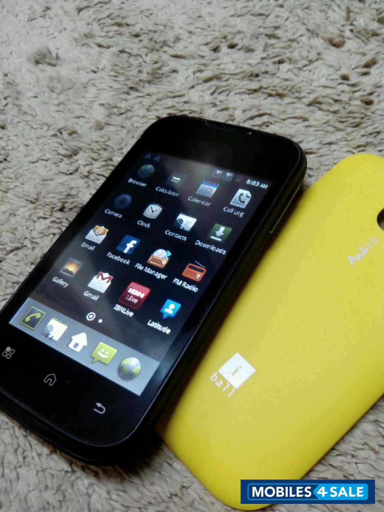 Yellow, Black iBall Andi 3.5i