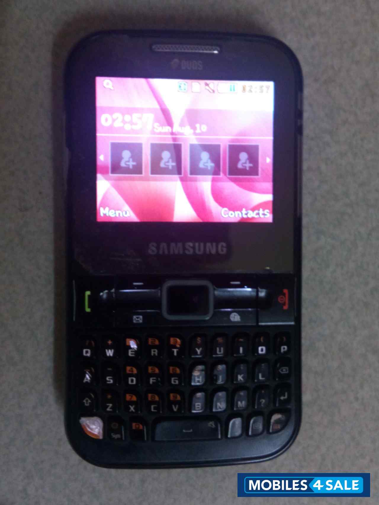 Black Samsung Chat C3222