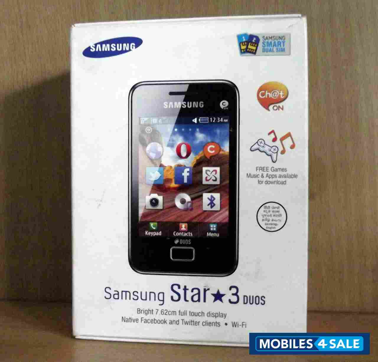 Black Samsung Star 3 Duos