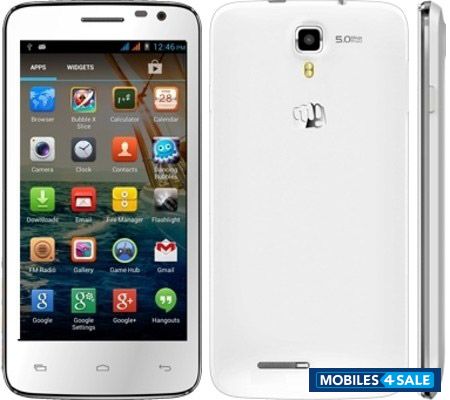 White Micromax Canvas Juice A77