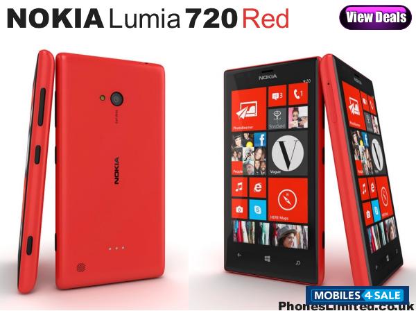 Red Nokia Lumia 720