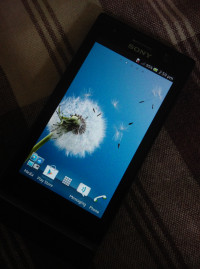 Black Sony Xperia U