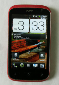 Flamingo Red HTC Desire C