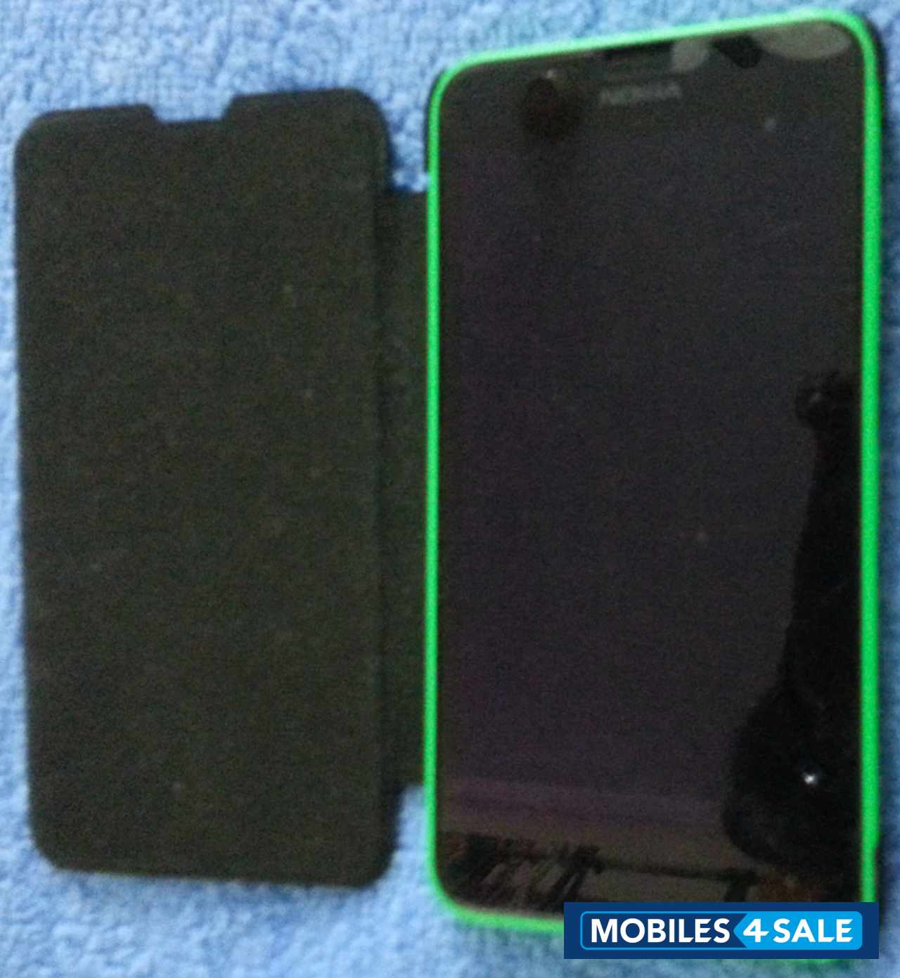 Green Nokia Lumia Lumia 630 Dual Sim with Screen Guard  & Flip case