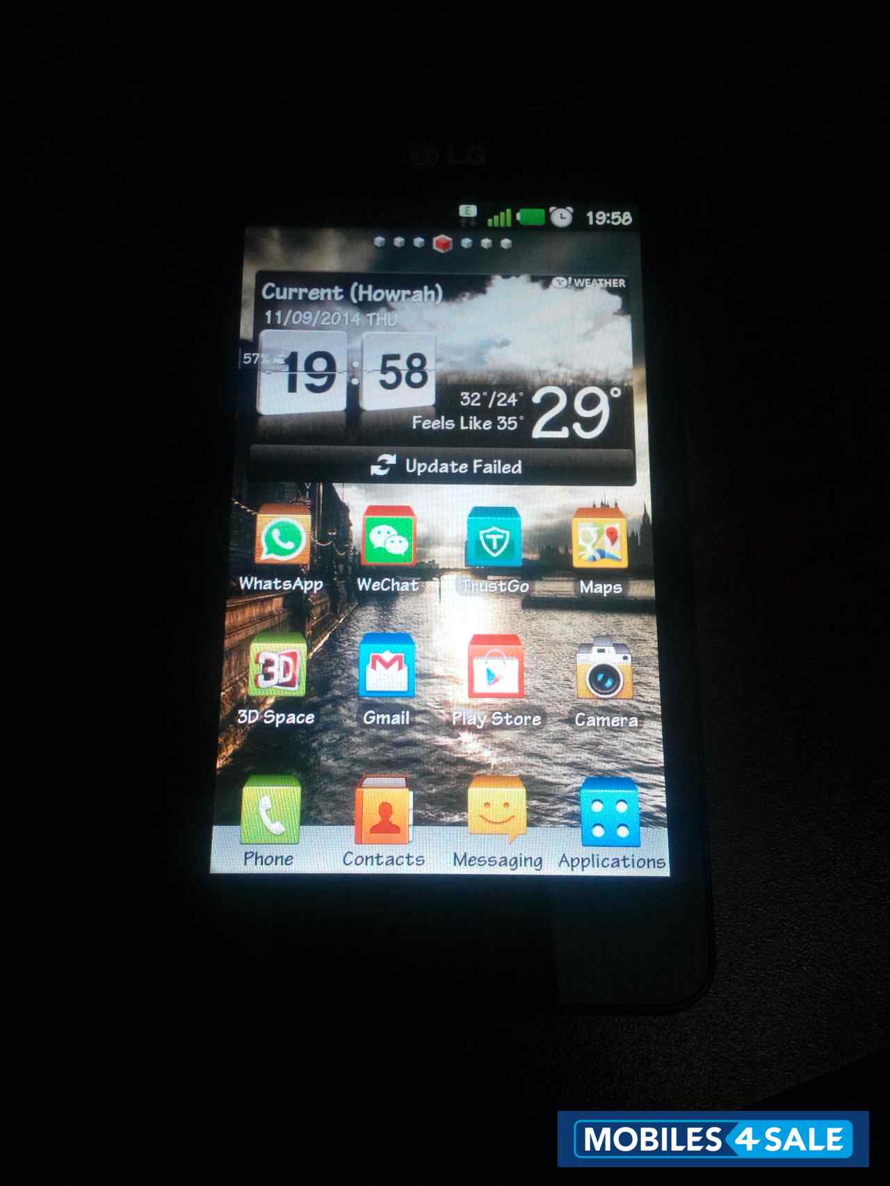 Black LG Optimus 3D Max