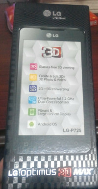 Black LG Optimus 3D Max