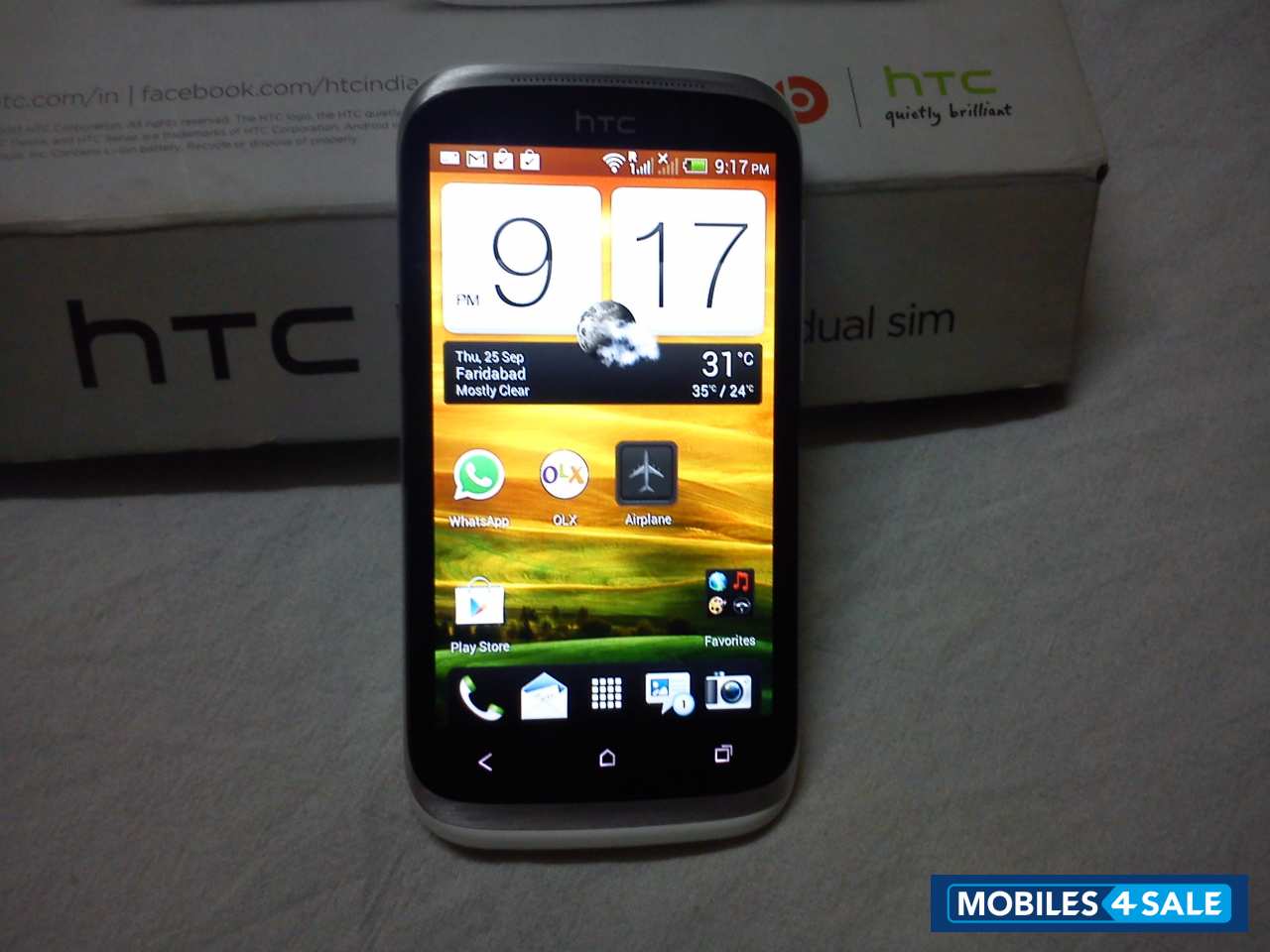 White HTC Desire XDS