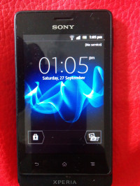 Black Sony Xperia go