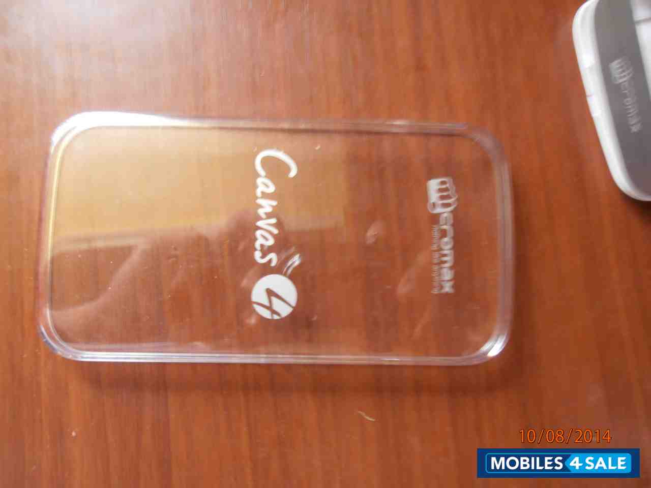 White Micromax Canvas 4 A210