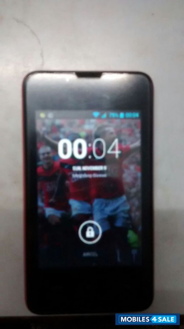 Black-red Micromax A58 Bolt