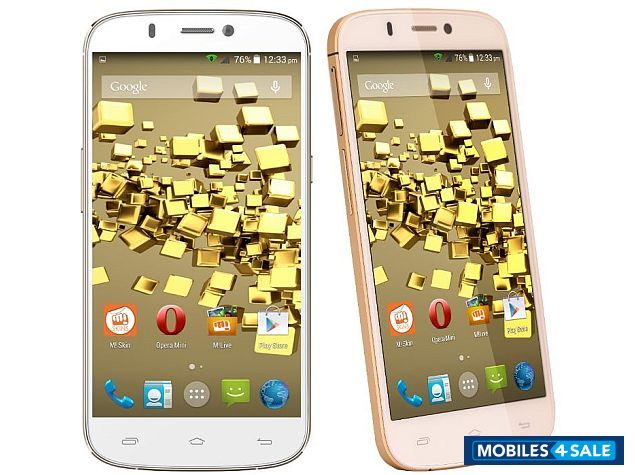 White_gold Micromax Canvas Gold A300