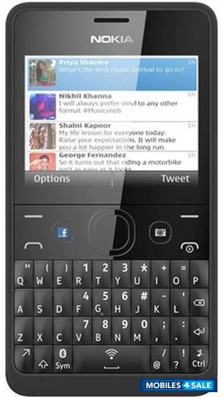 Black Nokia Asha 210