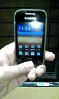 Black Samsung Galaxy Young