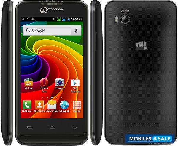 Black Micromax A36 Bolt