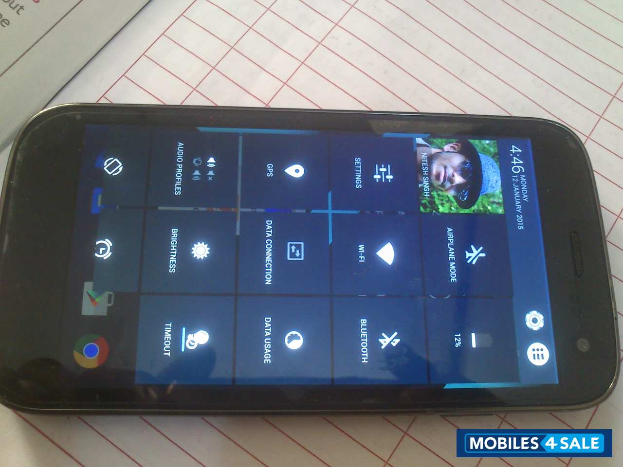 Dark Gry Micromax Canvas Magnus A117