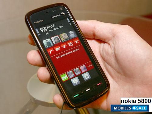 Black-red Nokia XpressMusic 5800