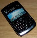 Black BlackBerry Curve 8900