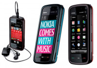 Red Nokia XpressMusic 5800