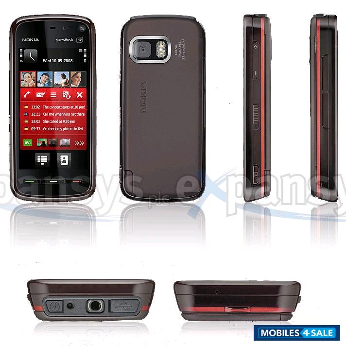 Red Nokia XpressMusic 5800