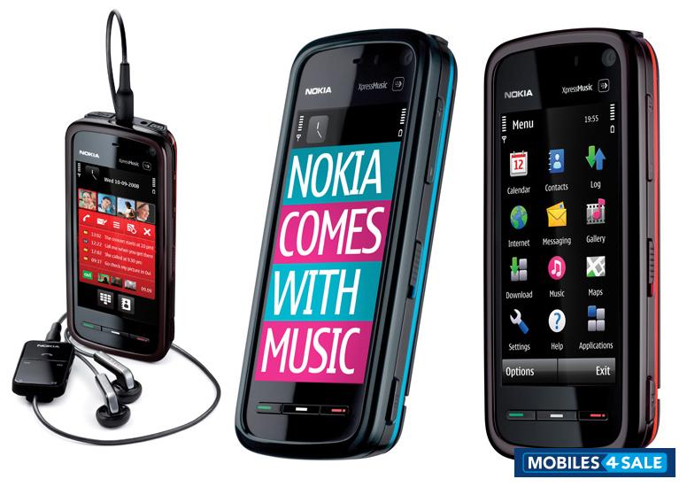 Red Nokia XpressMusic 5800