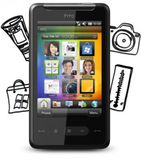 Black HTC HD Mini