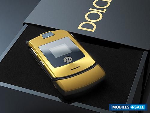 Golden Motorola MOTORAZR V3